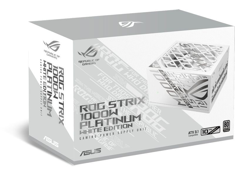 ASUS ROG Netzteil Strix 1000P Gaming 1000 W Weiss ATX-Netzteil mit 1000 W
