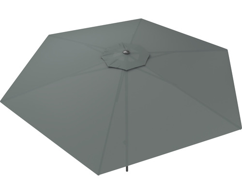 Soluna Cessy middenstokparasol, Ø 300 cm, polyester (PES), donkergrijs