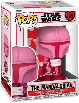 Figurine POP Bobble Mandalorian Star Wars Saint Valentin