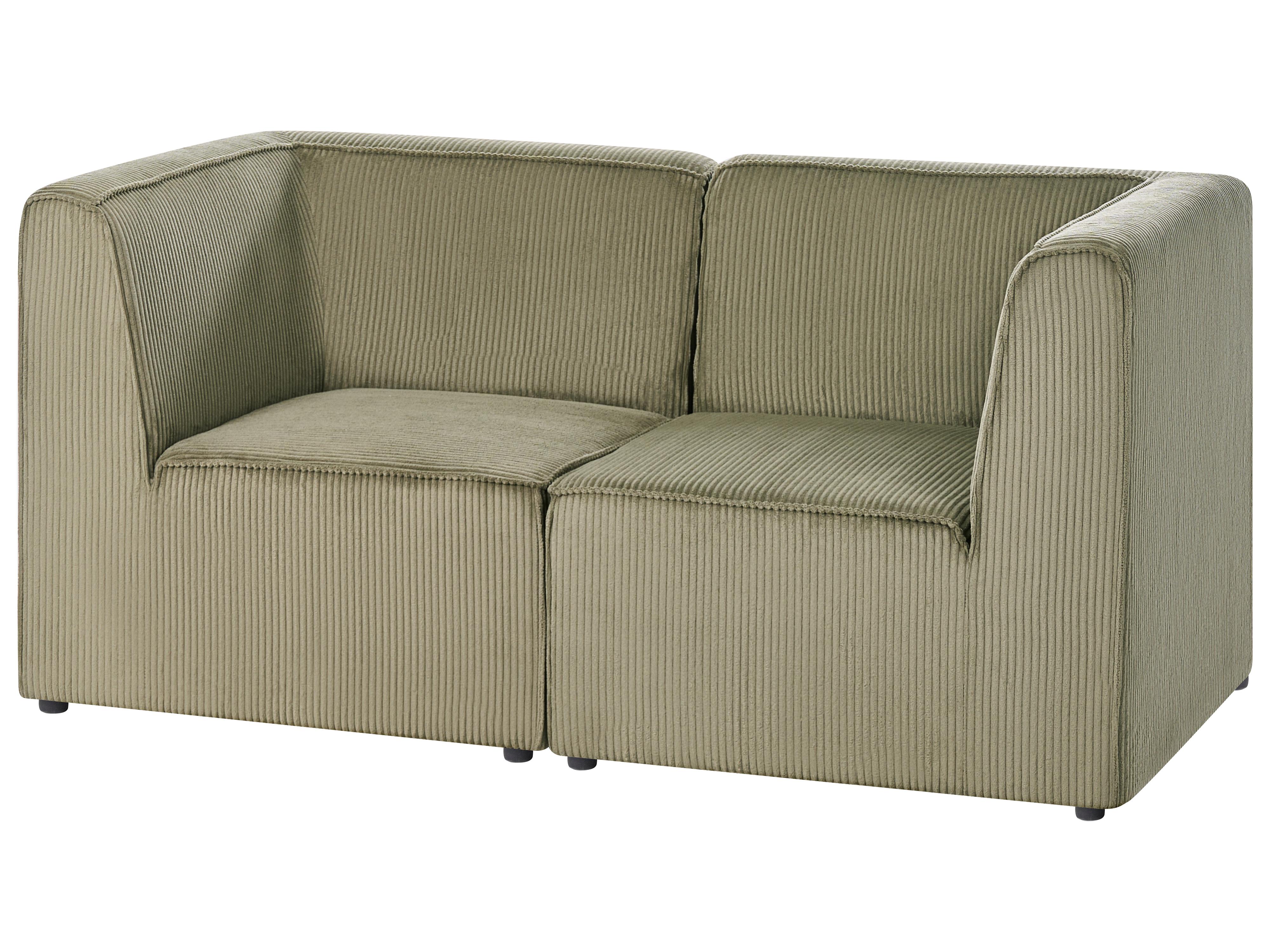 Modulaire bank 2-zits LEMVIG Corduroy Groen