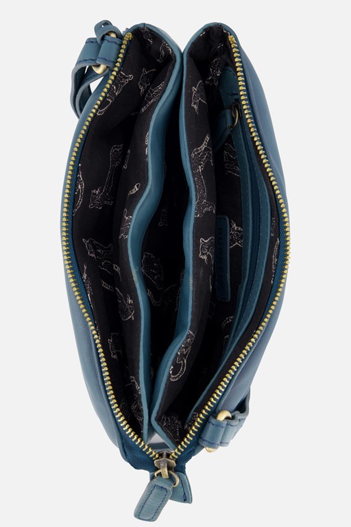 Burkely Drowsy Dani Double Pocket Tas blauw