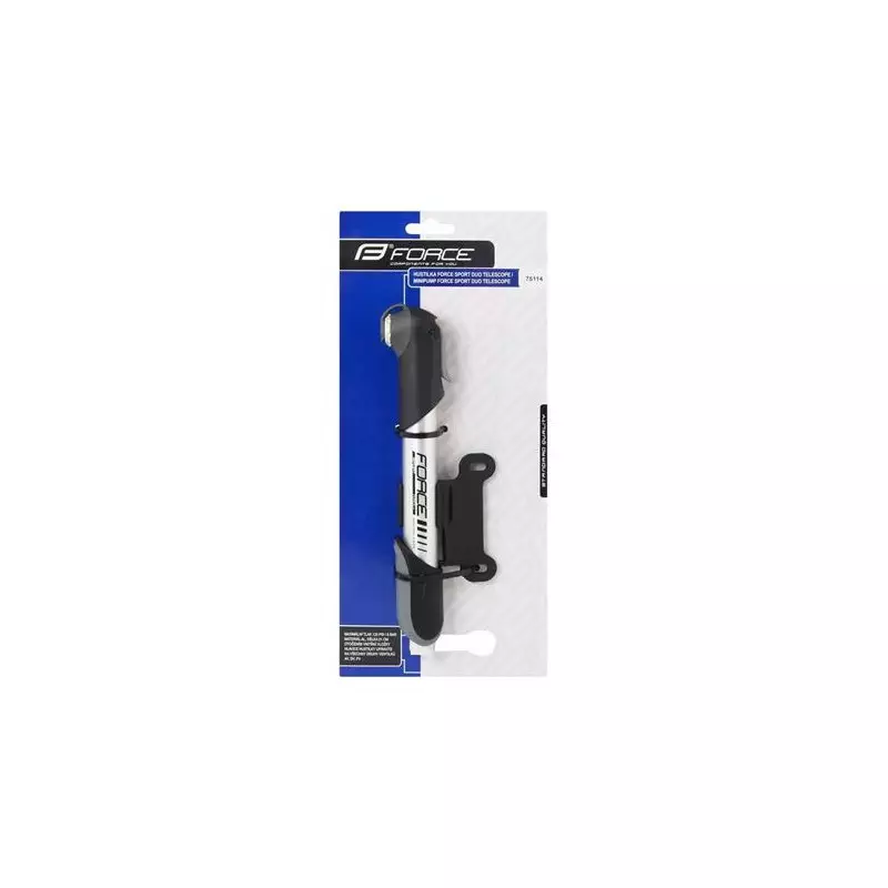 Pump FORCE SPORT DUO TELESCOPE - Silver