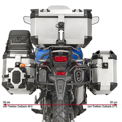 Support valises Givi pour valises latérales - Noir