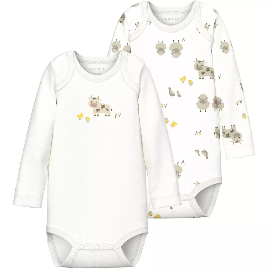 name it Langarmbody 2er Pack Bright White
