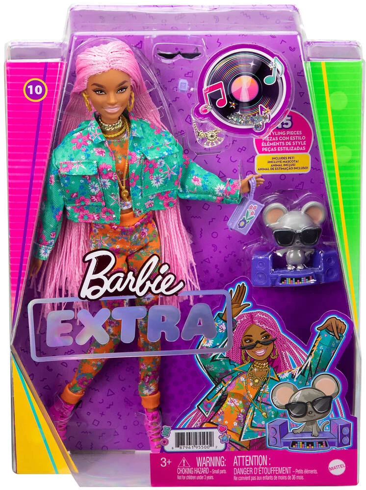 POUPEE BARBIE EXTRA SOURIS DJ