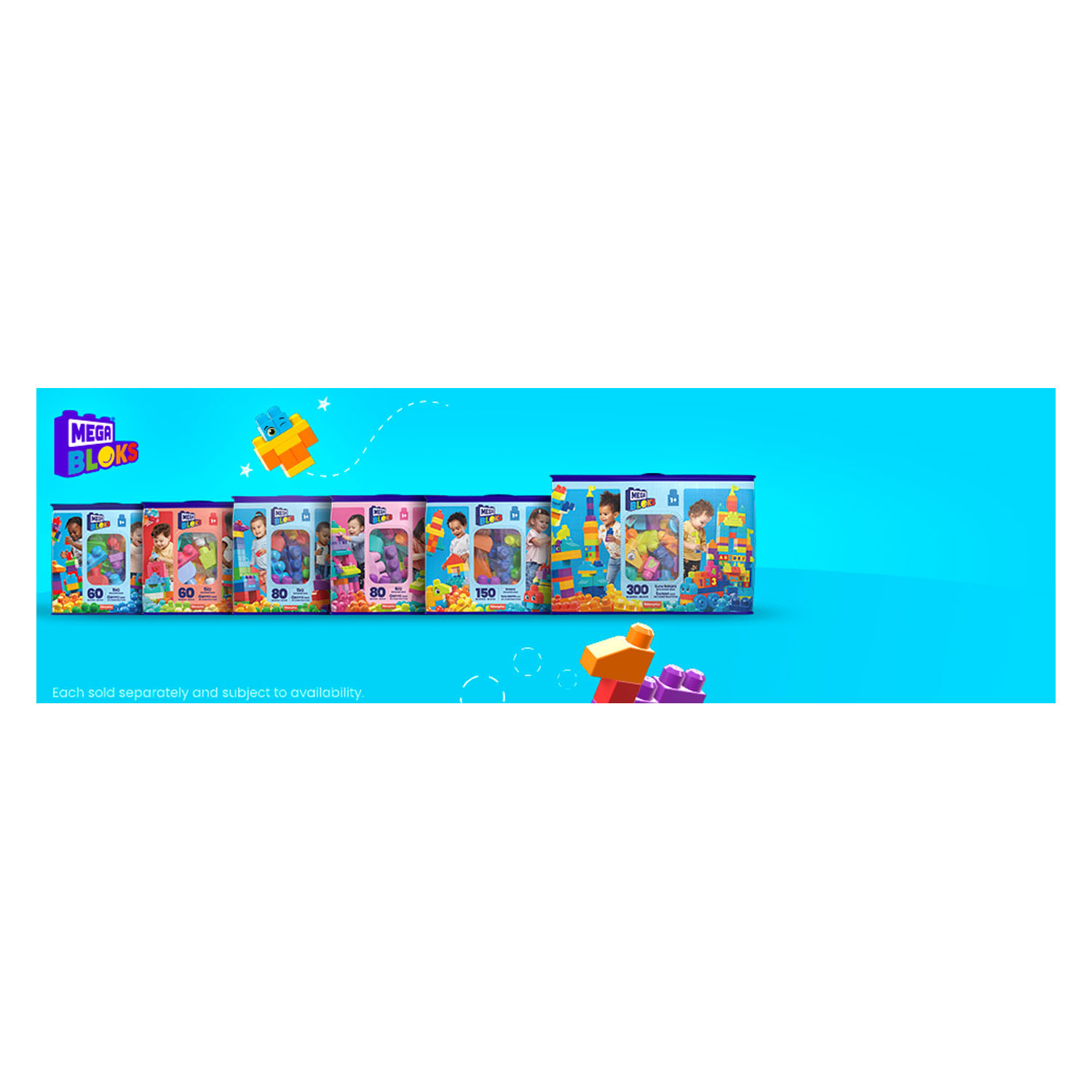 Mega Bloks - Bigger Building Bag Bouwblokken, 150dlg.