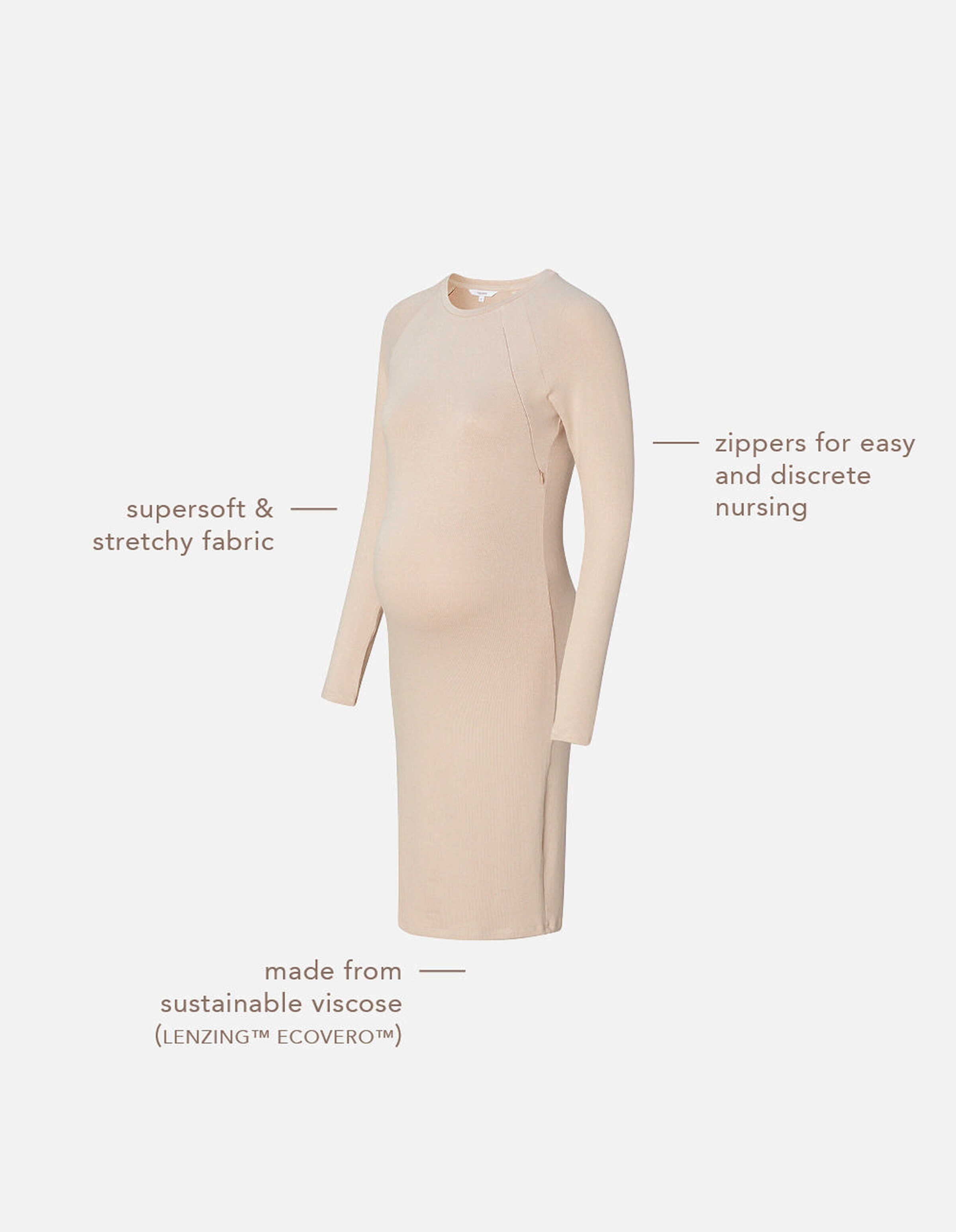Noppies Still-Kleid Zane Light Sand