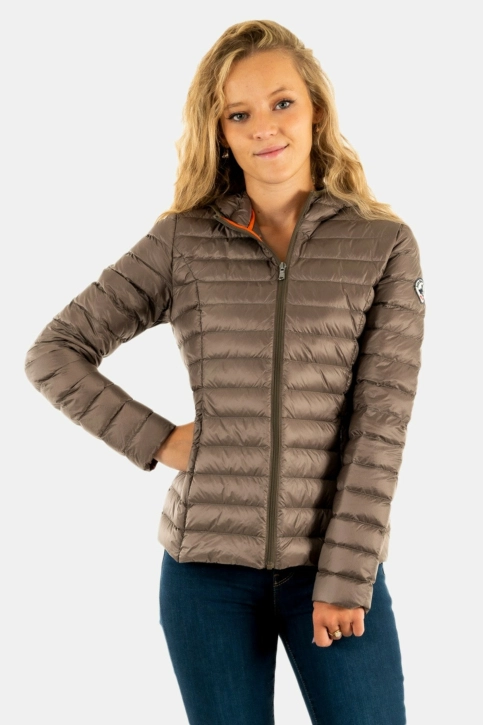 Doudounes jott doudoune cloe ml capuche 808 taupe