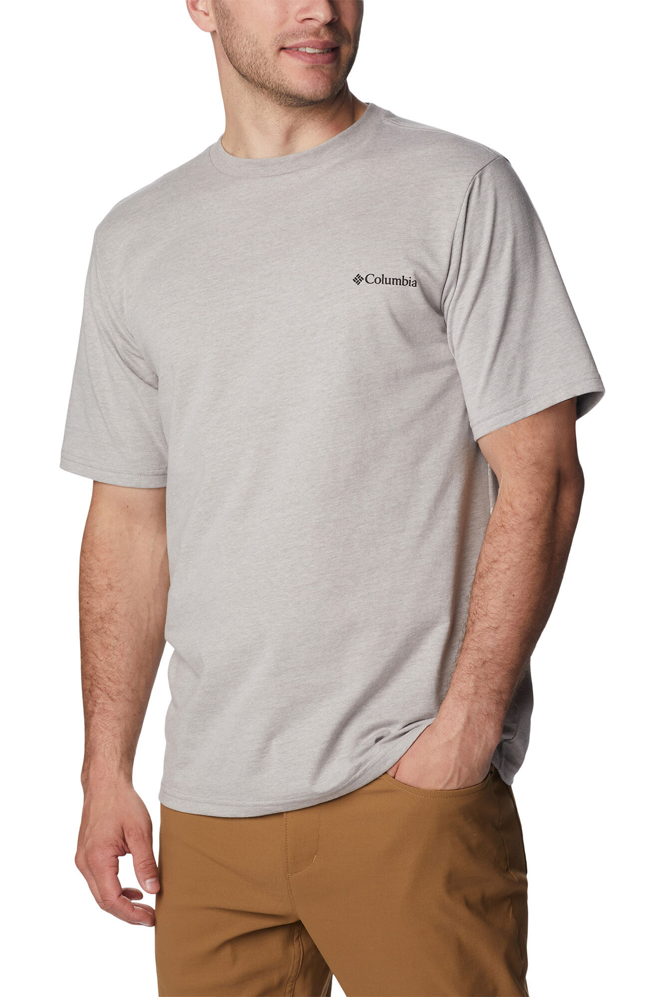 Camiseta manga corta Columbia hombre CSC Basic Logo™ - gris claro