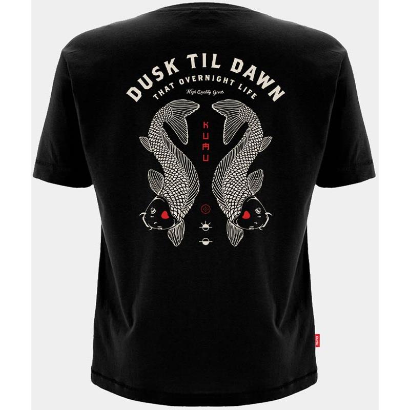 Tee Shirt Manches Courtes Homme Kumu Dusk Till Dawn - Noir