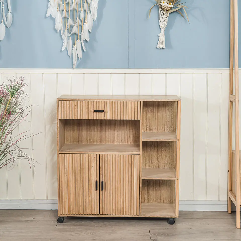 Massief houten bijzettafel