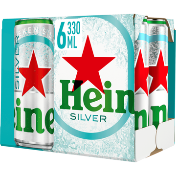 Heineken Silver Bier Blik 6 x 330ml