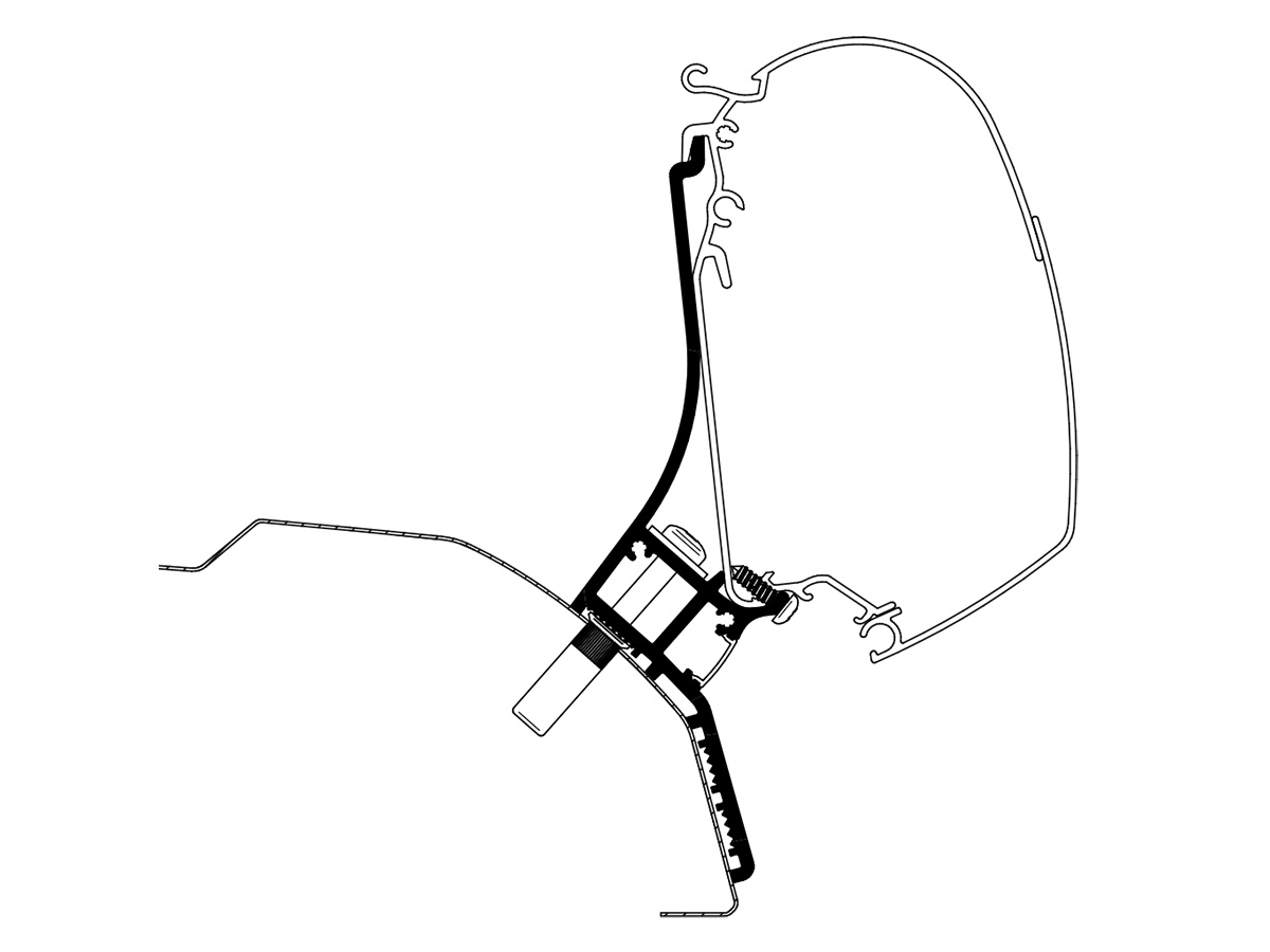 Thule Ducato H2 Lift Roof LED 4,00m adapter
