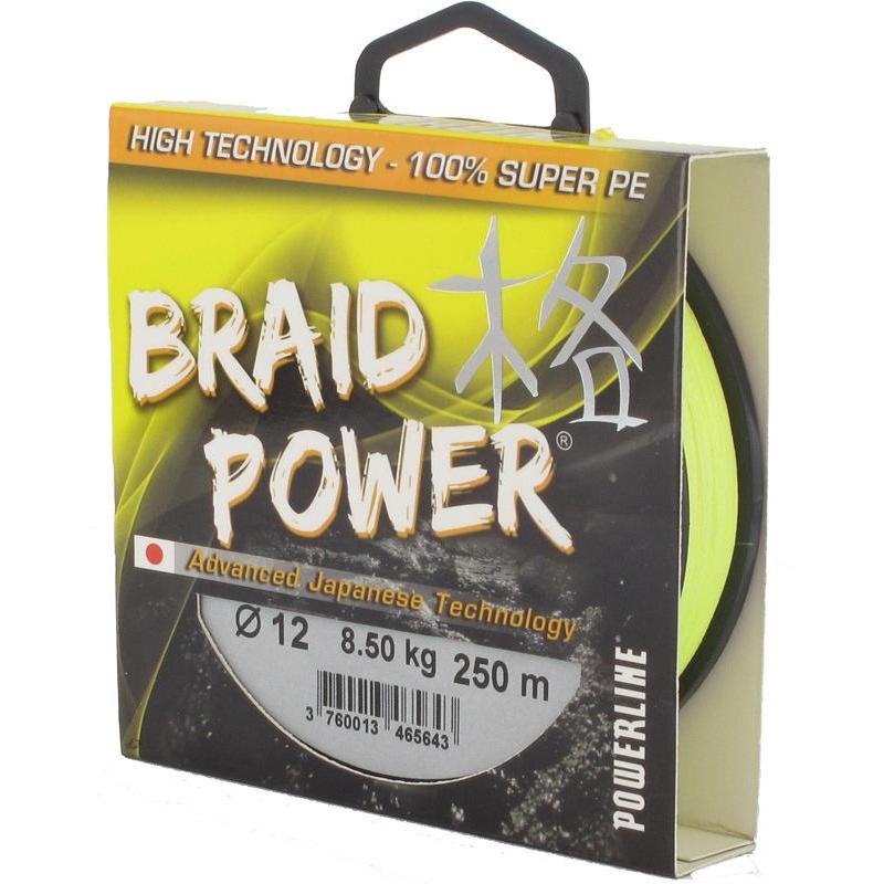 Tresse Powerline Braid Power - Jaune - 130M