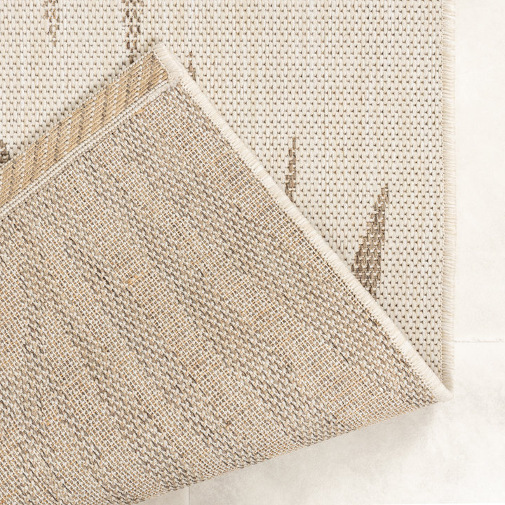 Jute buitenkleed - Nomad Leaves Creme | Botanisch