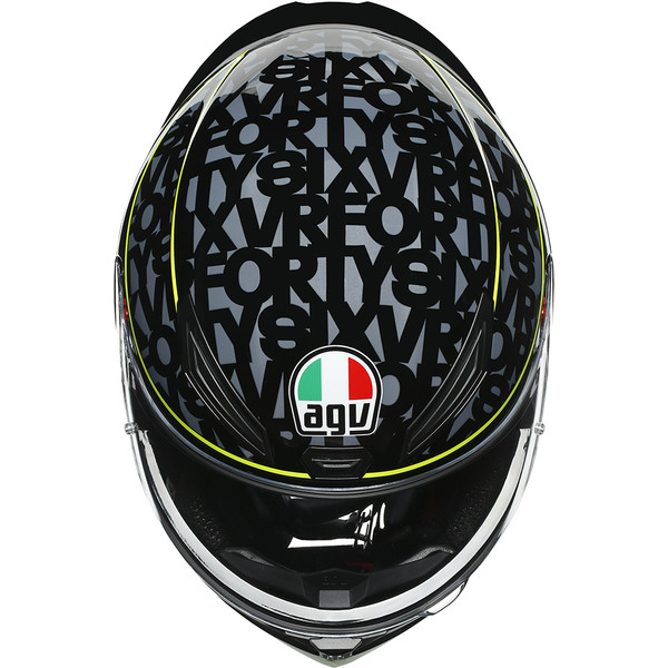 AGV - Casque K1 Speed 46 Noir / Jaune / Bleu