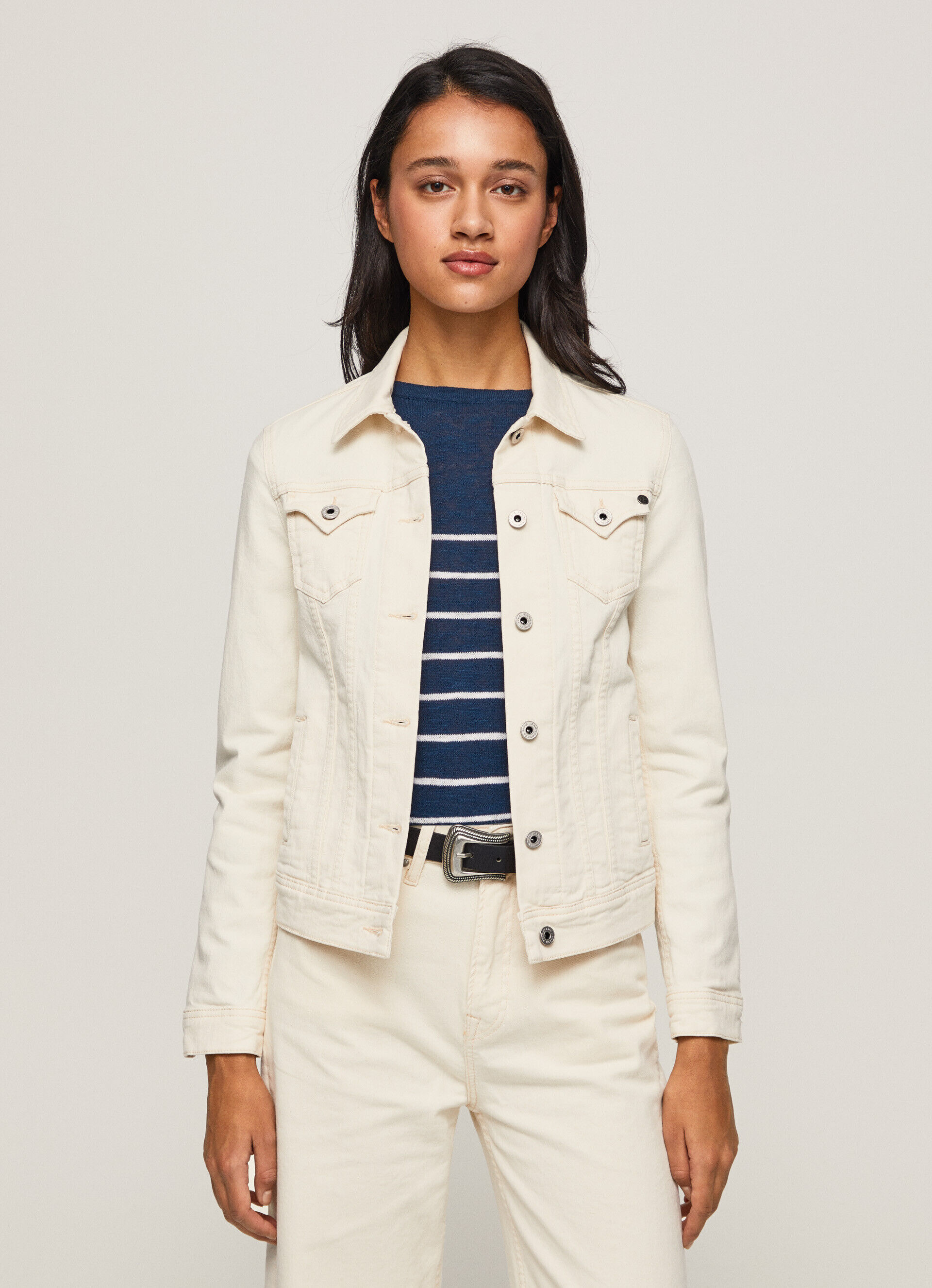 JAQUETA JEANS DE CORTE REGULAR - jeans