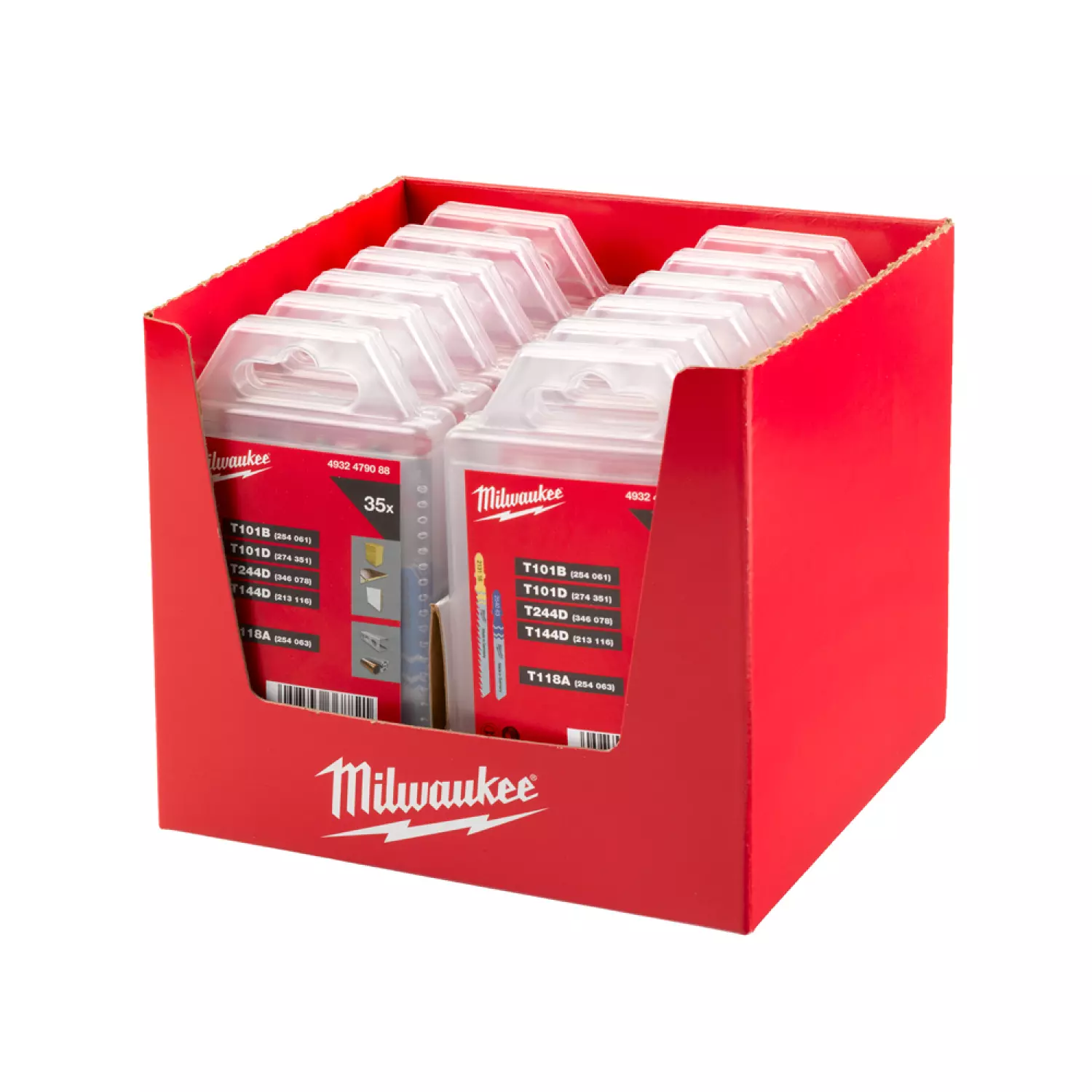 Milwaukee 4932479088 Decoupeerzaagbladen set - T-receptie - 35 stuks
