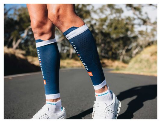 Manchons de Compression Compressport R2 3.0 Estate Bleu