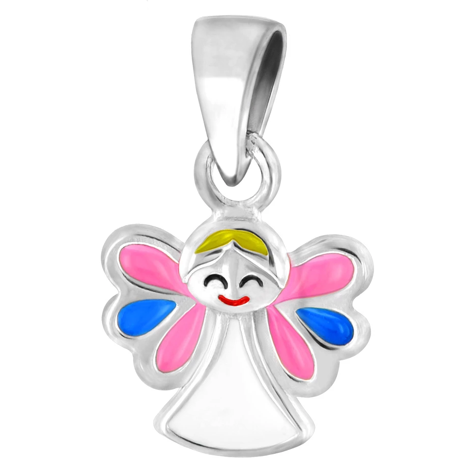 trendor Kinder-Halskette mit Schutzengel Silber 925 Collier silver