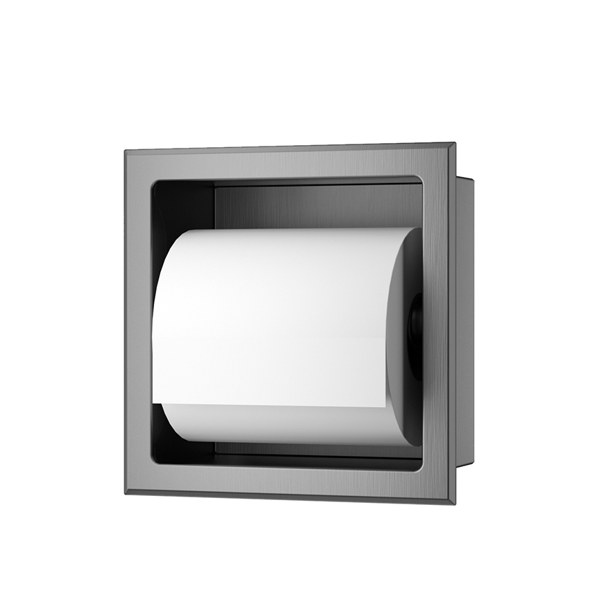 Mueller Mokri inbouw toiletrolhouder zonder klep gunmetal