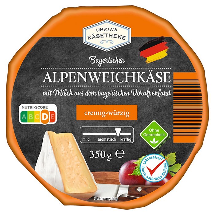 MEINE KÄSETHEKE Bayerischer Weichkäse 350 g, Würzig