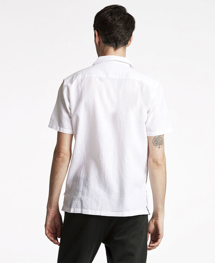 Lindbergh Casual linen blend resort S/S White