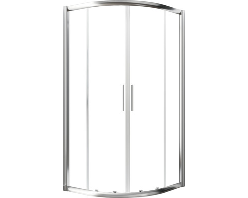 Ronde douche SCHULTE Crystal/Trend ExpressPlus R550 80x80 cm helder glas profiel kleur chroom