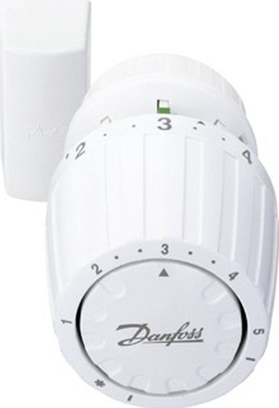 Danfoss - RA2982 - Radiatorthermostaatknop - Wit - Aansluiting op Radiatorafsluiter Click 22 - Diefstalbeveiliging