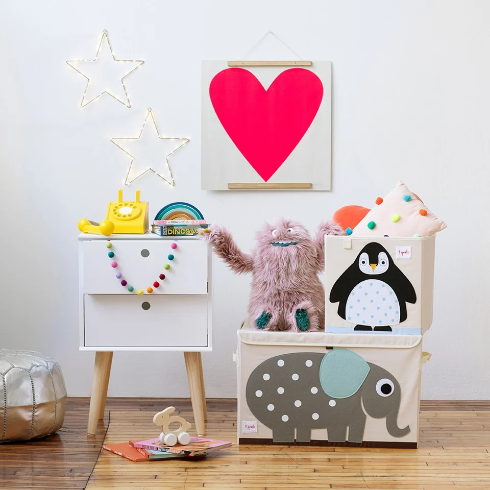 3 Sprouts - Opbevaringskasse - Gray Elephant