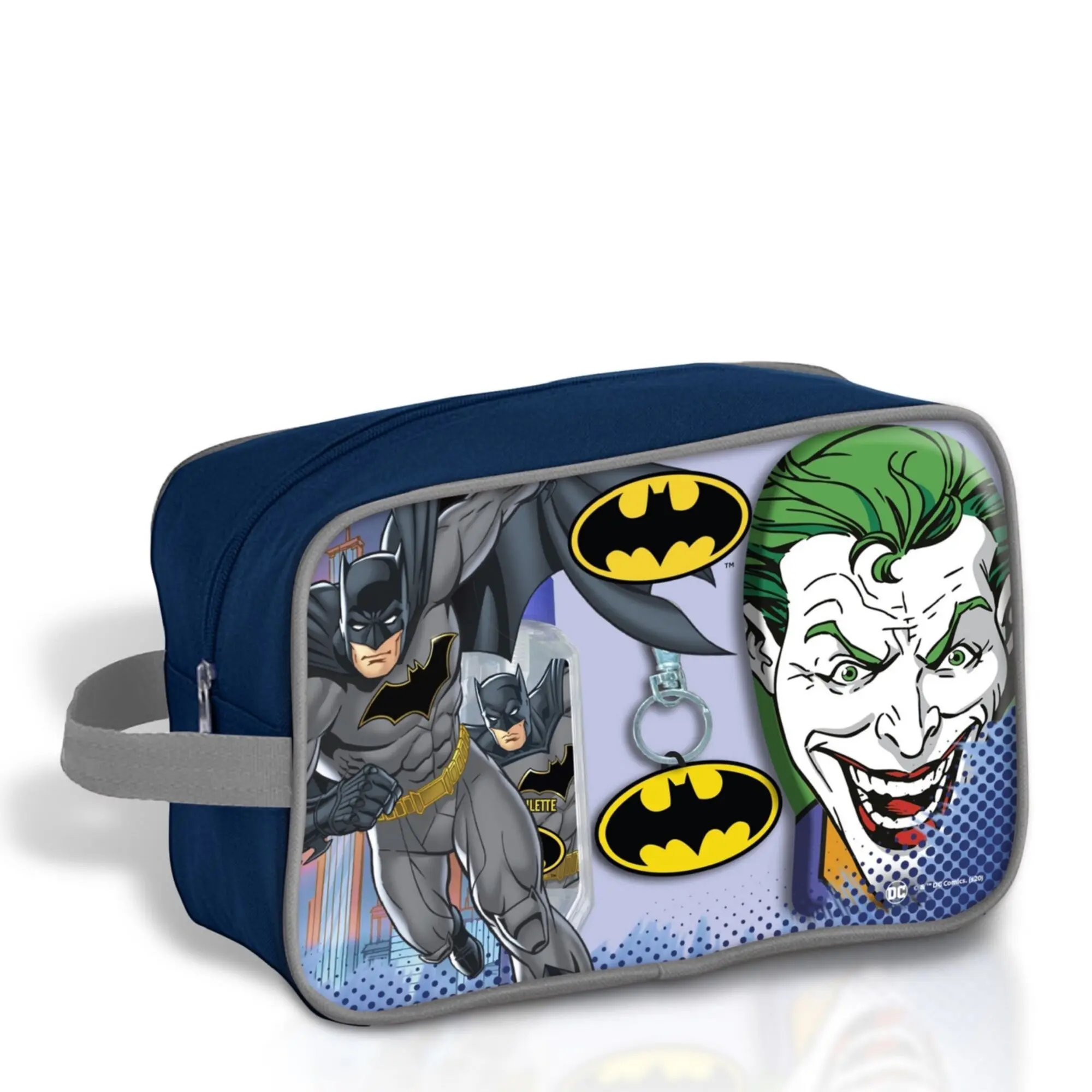 DC HEROES - Coffret Batman Eau de Toilette 90ml, Bain Moussant-Shampooing & Porte-Clés- Coffret enfant