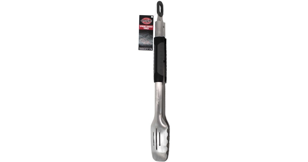 Char-GrillerSpring Loaded Tongs grillbestek  (Roestvrij staal/zwart)