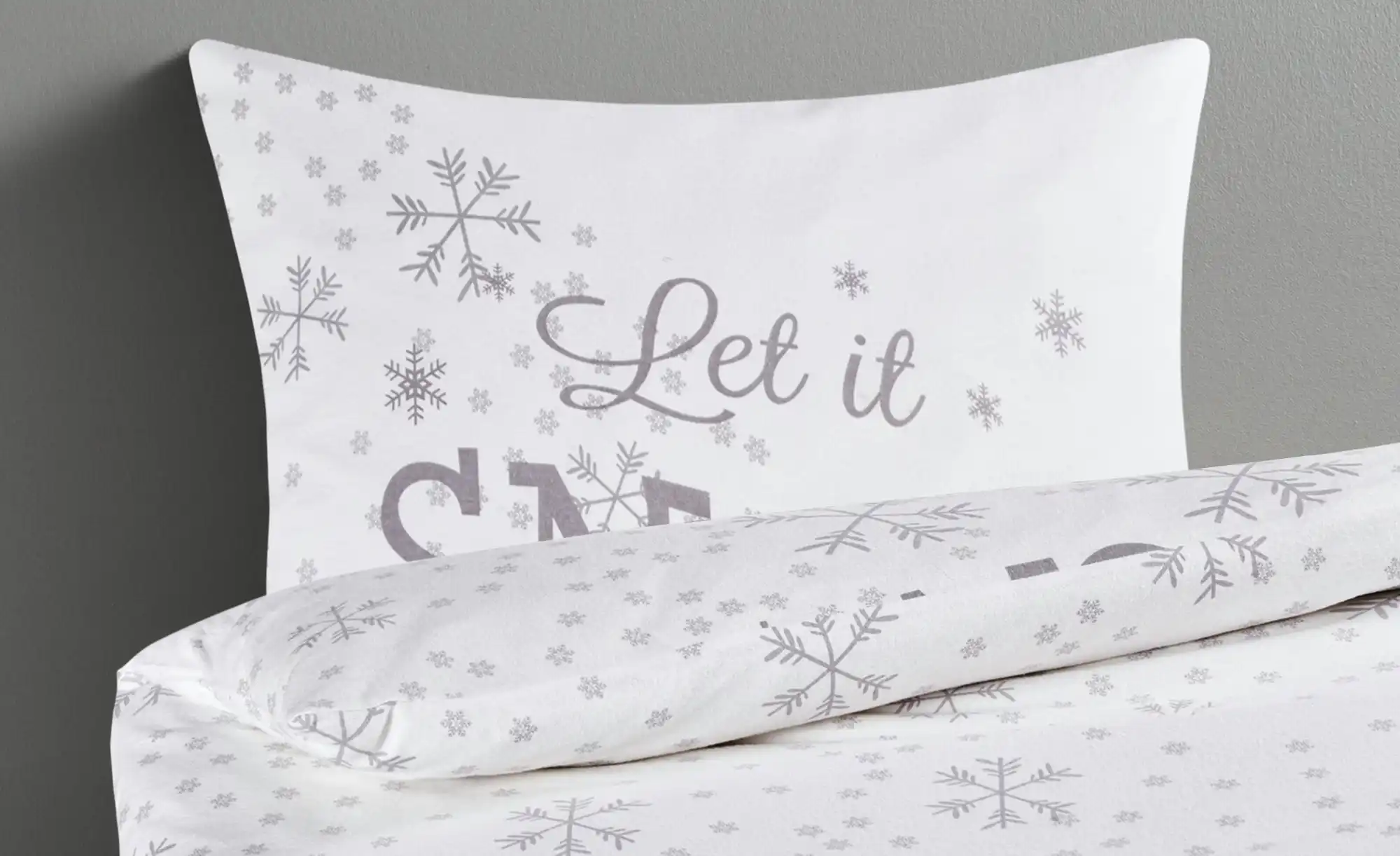 como Biber-Bettwäsche Let it snow