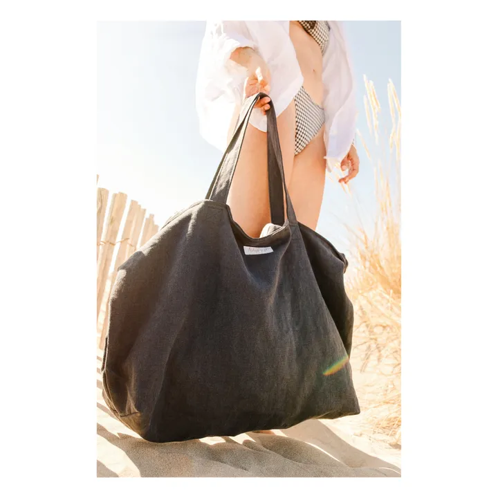 Adorna Sac week-end en lin | Bleu marine