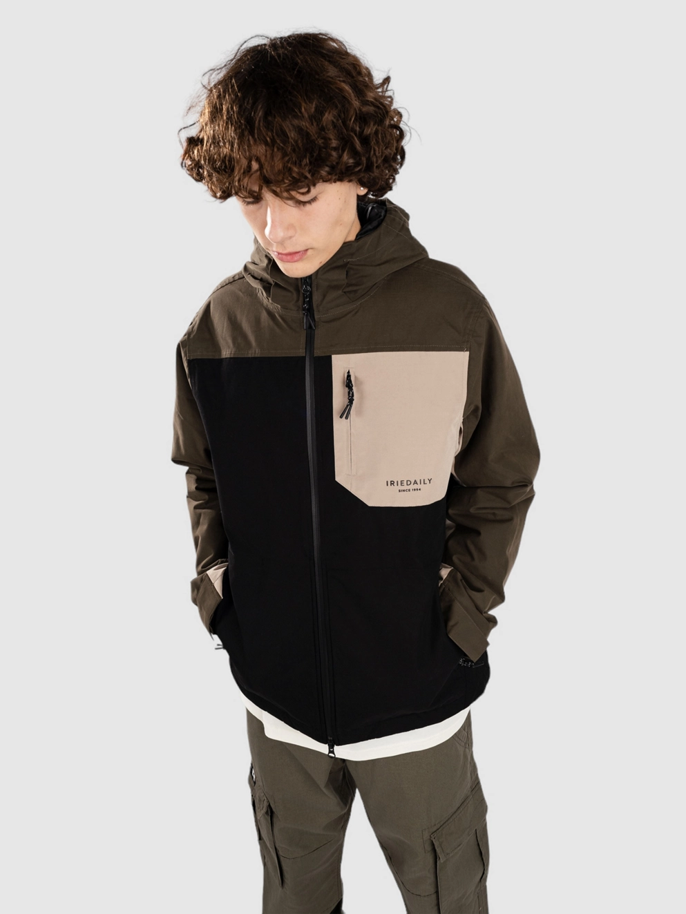 Iriedaily Nilas Anorak black olive