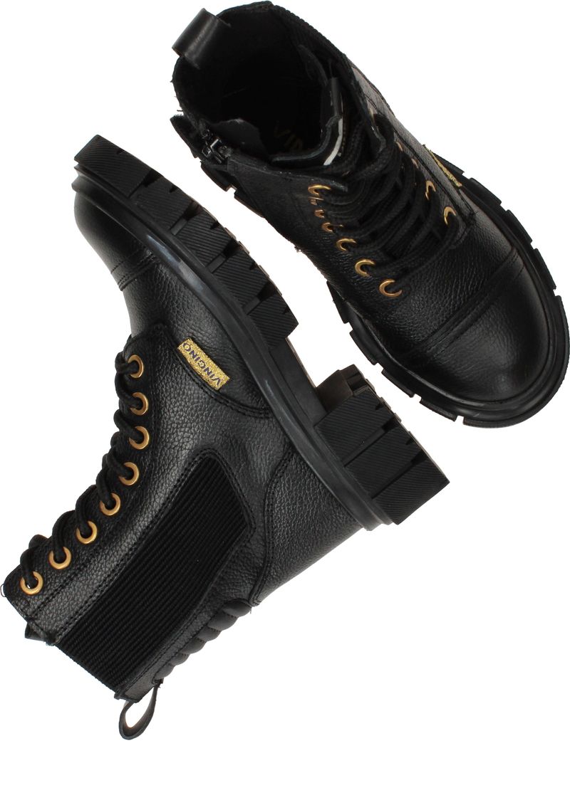 Vingino Sienna Veterboots Zwart Meisjes