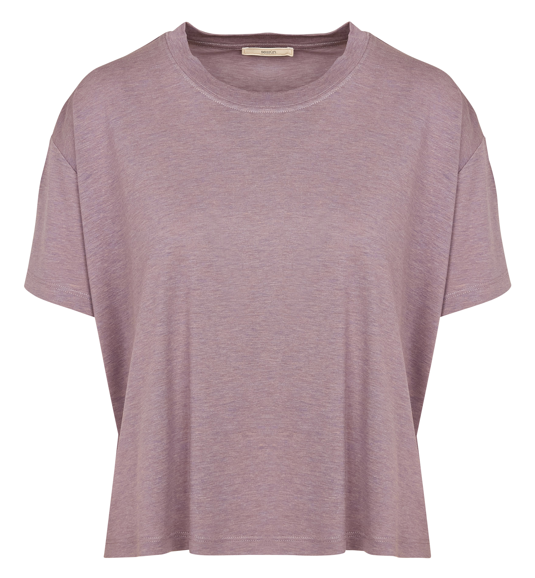 TOO - Tee-shirt ample col rond fluide | Violet