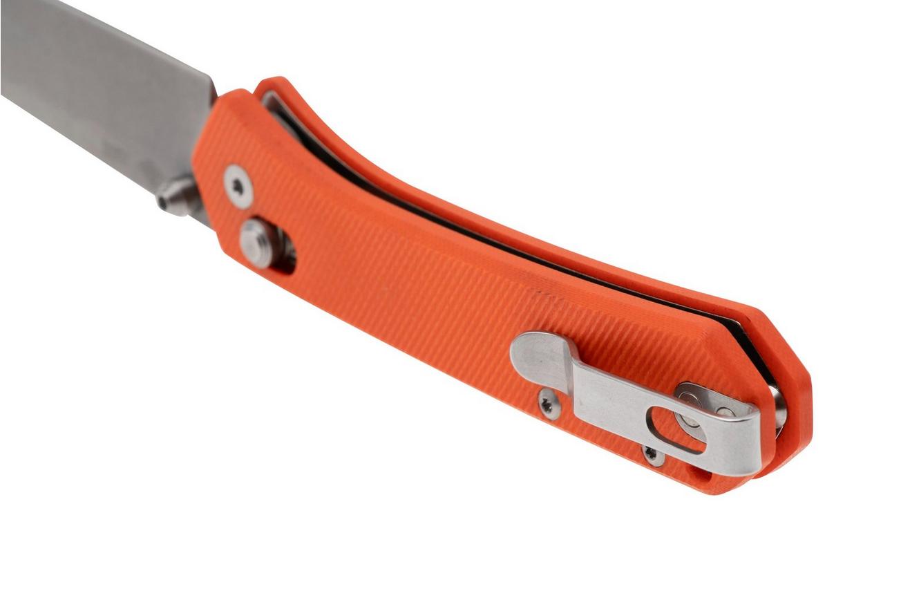 MKM Yipper YP-GOR Stonewashed MagnaCut, Orange G10 zakmes, Ben Petersen design