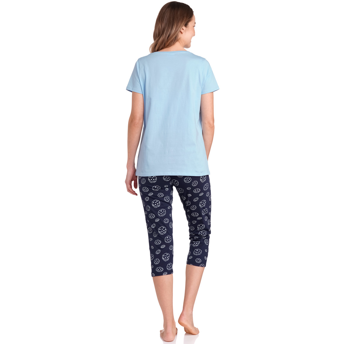 Gina Benotti Sesamstraße Shorty mit Krümelmonster-Print dunkelblau / hellblau
