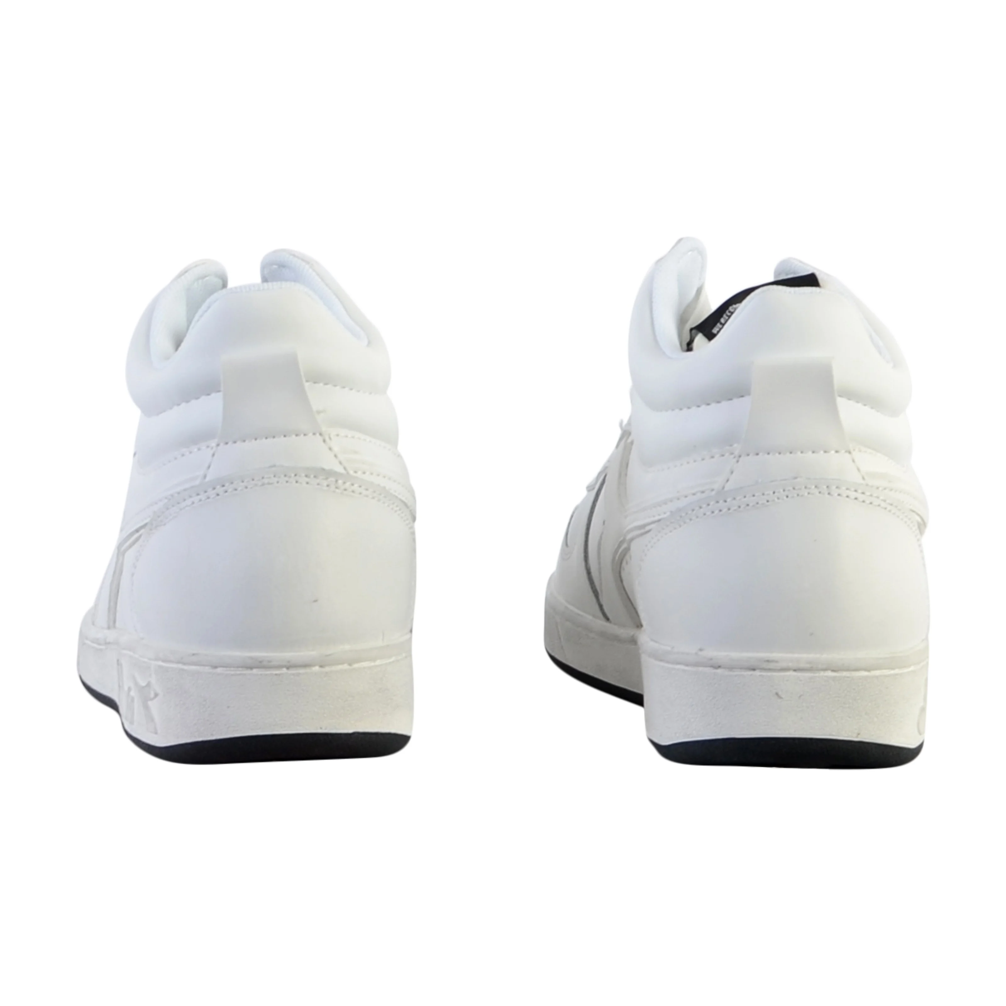 Basket montante cuirmagic demi icona | Blanc