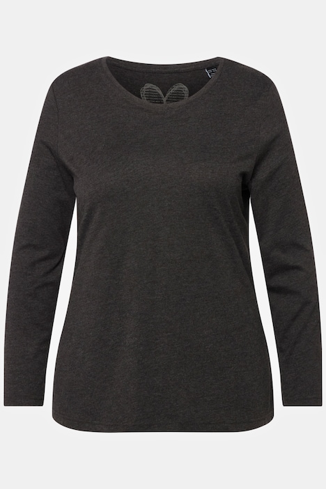 Shirt, Slim, Rundhalsausschnitt, Langarm