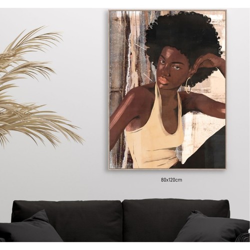 Signes Grimalt - Cuadro Africana Marrón