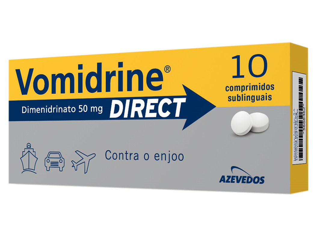 COMPRIMIDOS VOMIDRINE DIRECT 50MG 10UN