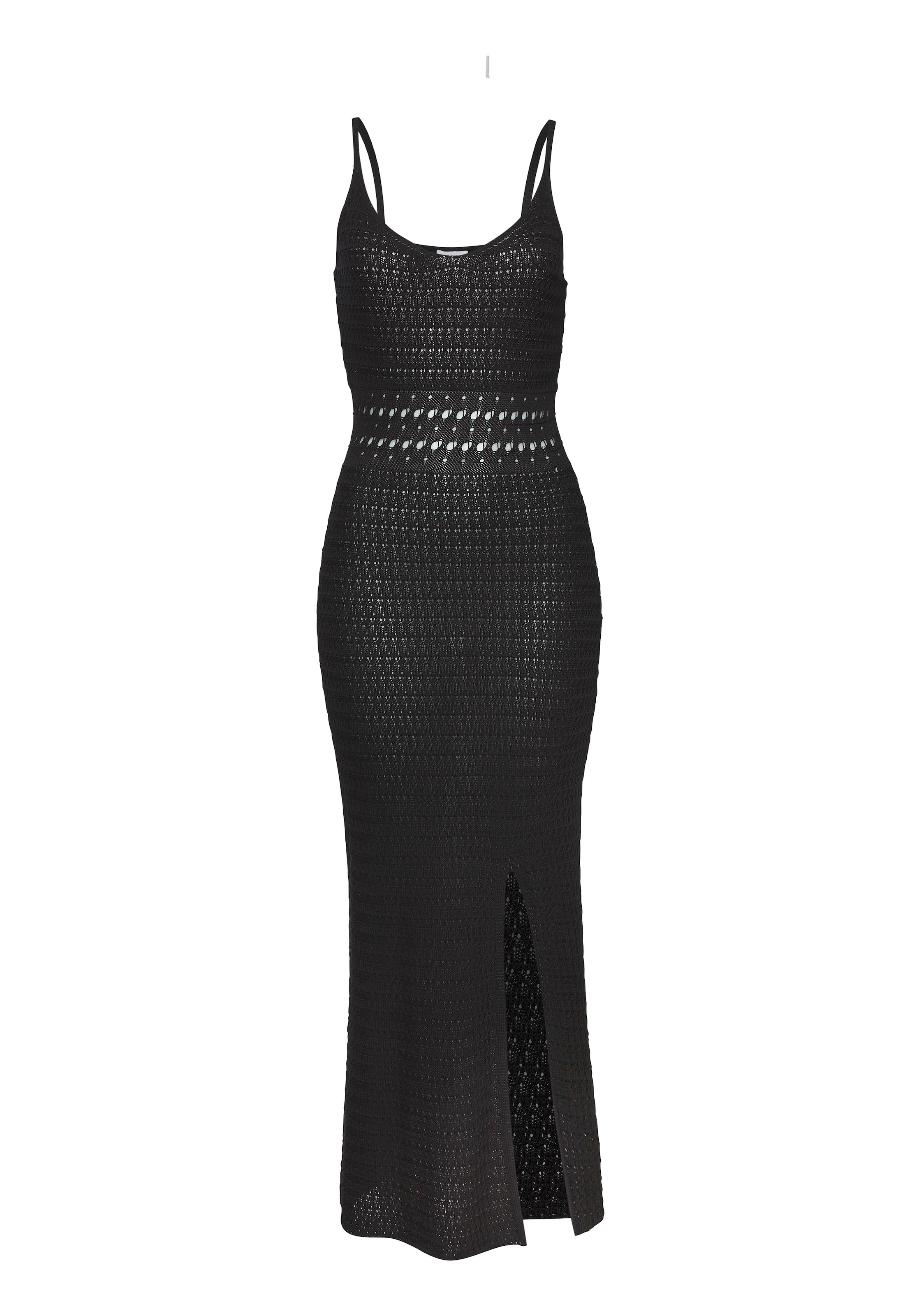 Vivance Strickkleid mit Schlitz, Festival, modisches Häkelkleid, Strandkleid