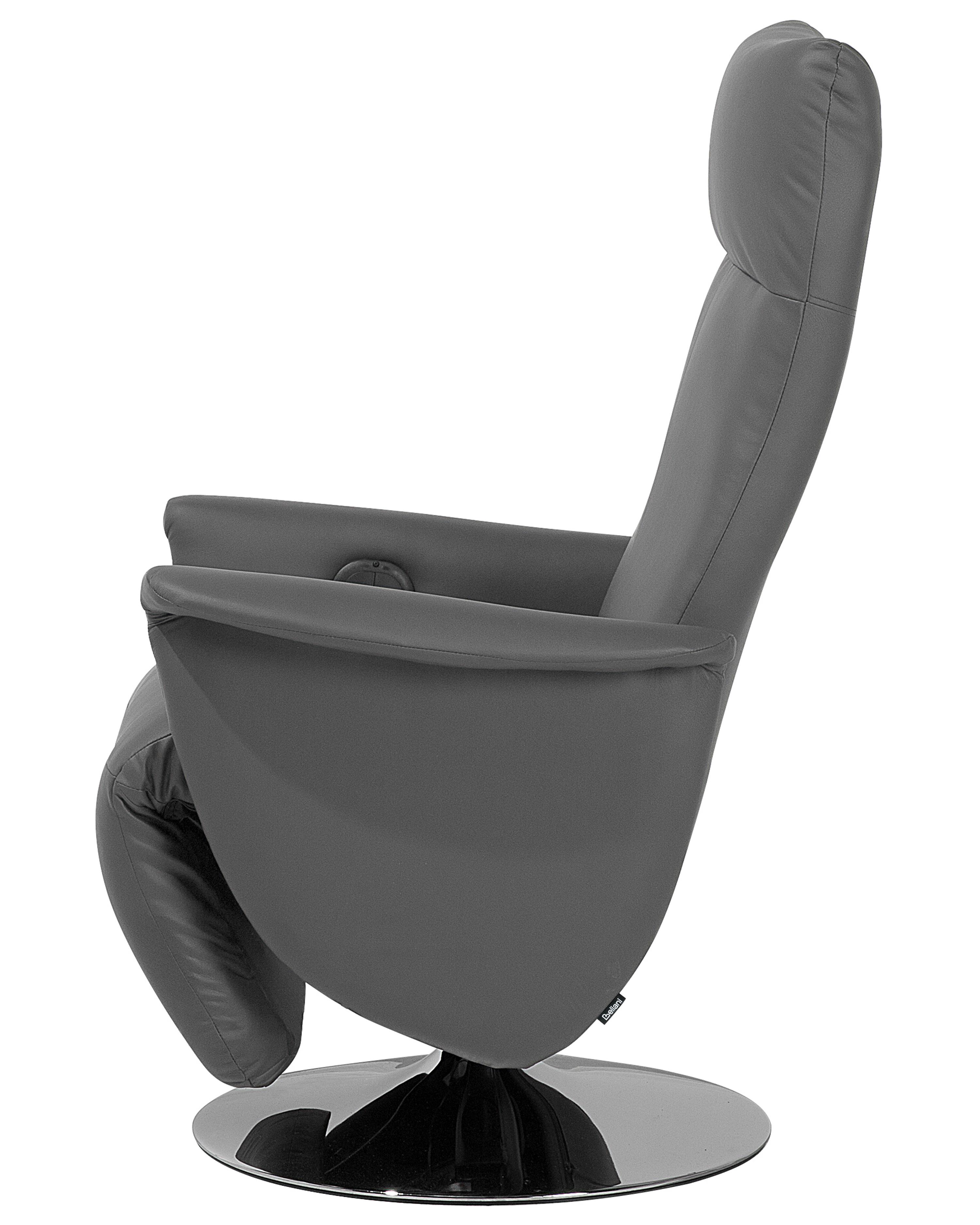 Relaxfauteuil PRIME inclusief voetensteun Kunstleer Grijs