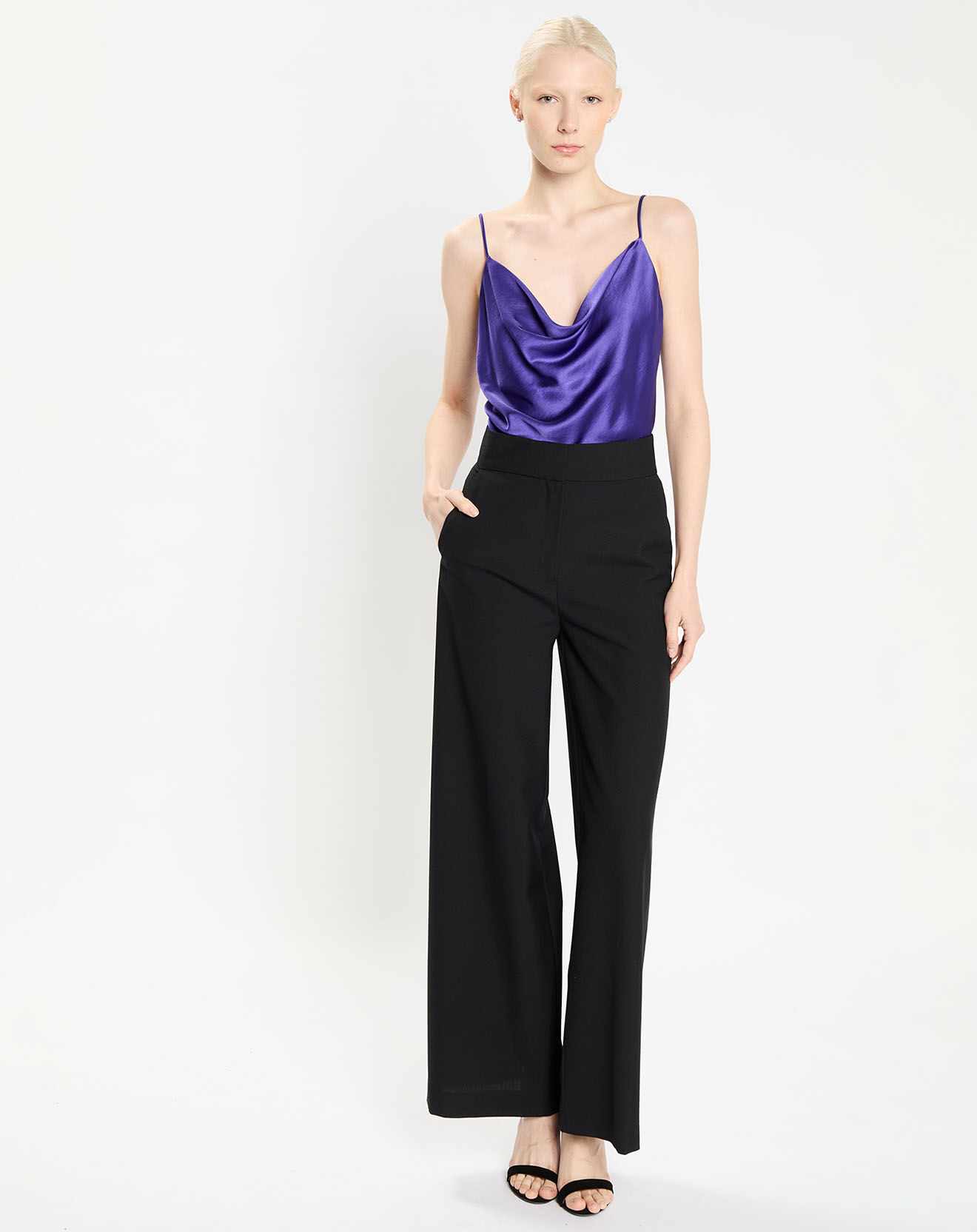 Zapa Top en Satin Topaz violet