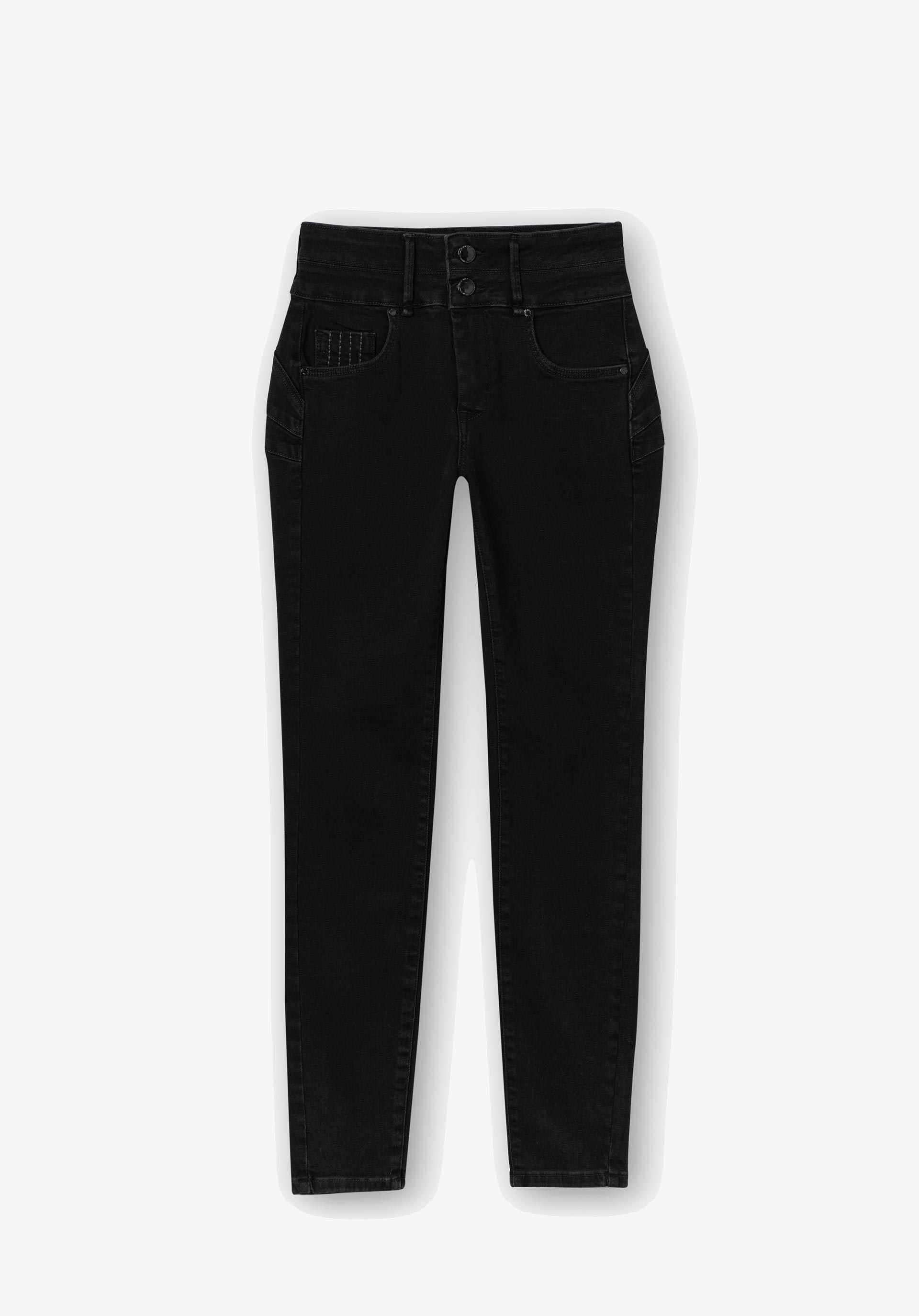 Jeans Double-up Skinny Cintura Alta