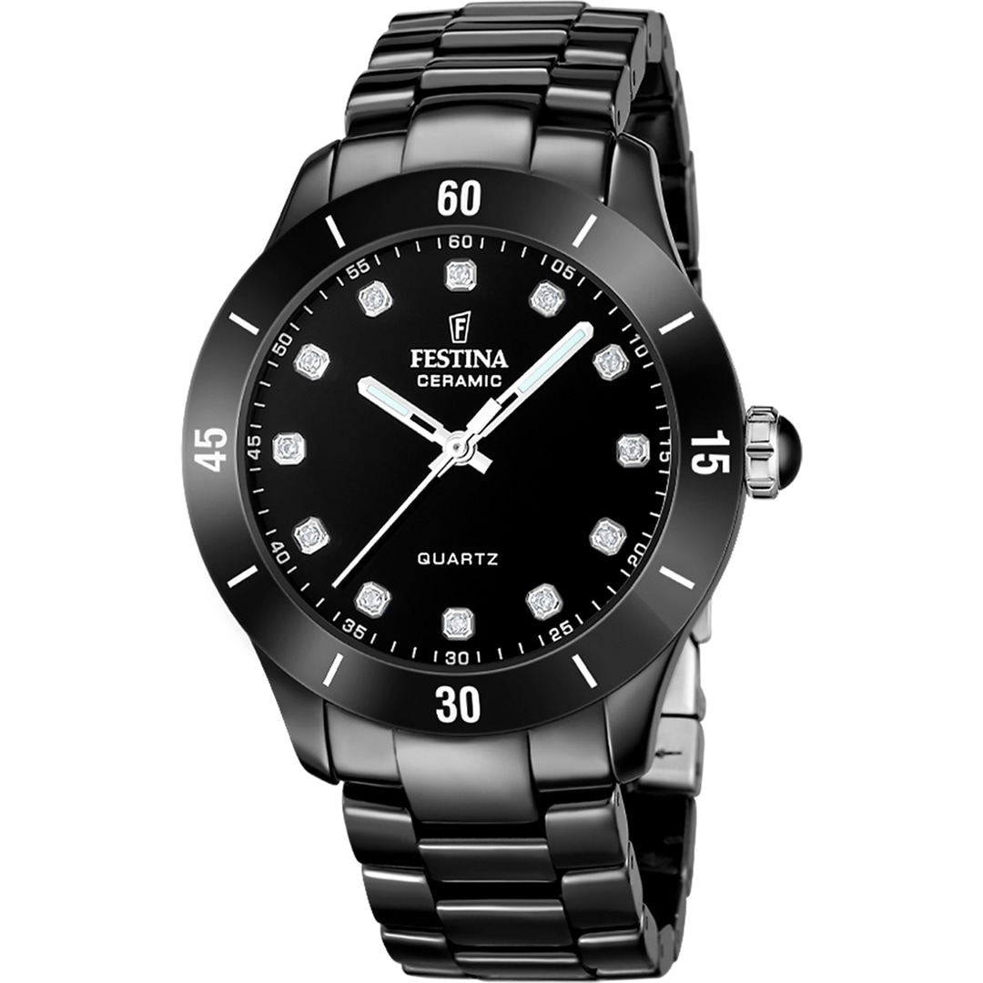 Festina Ceramic Lady Schwarz