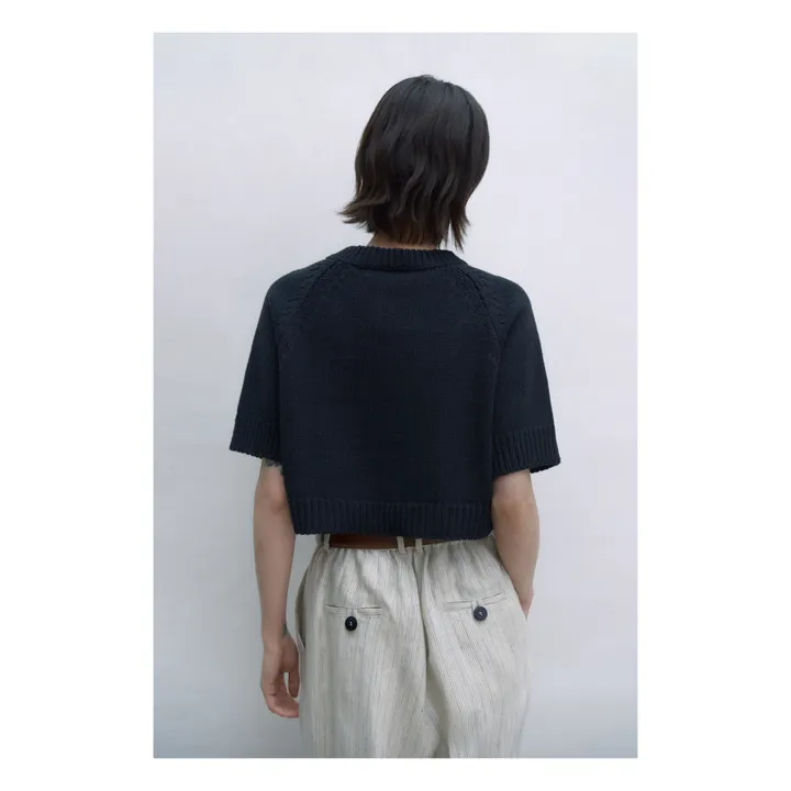 Cordera Top Boutonné | Noir