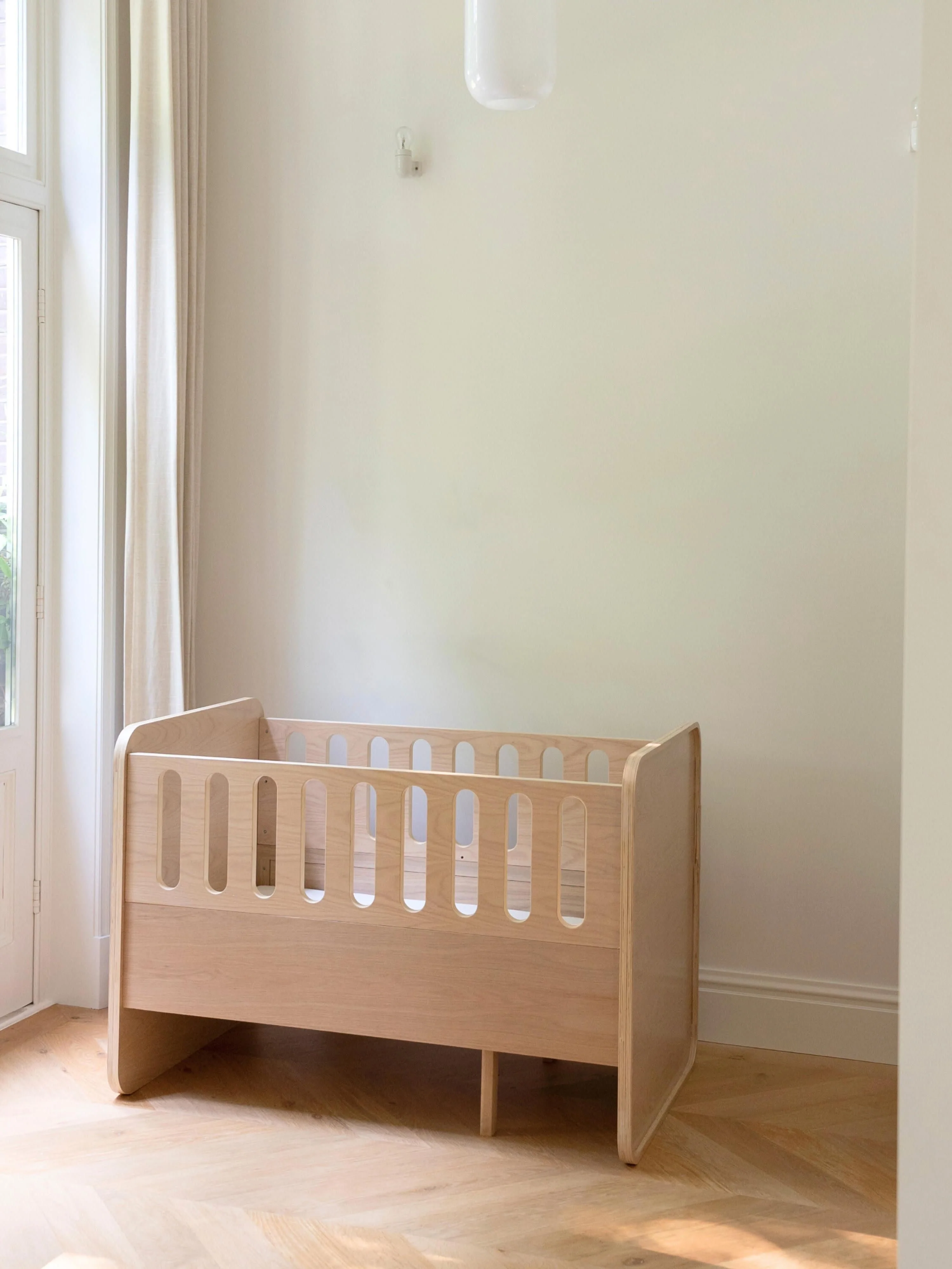 Babybedje met verlenging tot peuterbed, 70 x 120/160 cm
